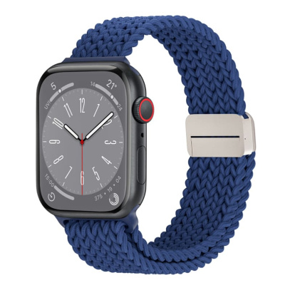 Ремешок для Apple Watch 42/44/45/49 mm WiWU Nylon Braided Magnetic (Wi-WB004) Синий