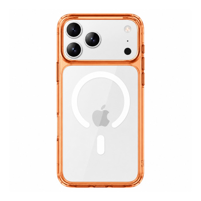 Чехол для iPhone 17 Pro с Magsafe Gurdini Alba Series Protective with Orange, оранжевый