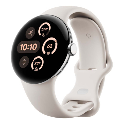 Часы Pixel Watch 3, 41 мм, LTE + Wi-Fi, Polished Silver/Porcelain, серебристый Часы Pixel Watch 3, 41 мм, LTE + Wi-Fi, Polished Silver/Porcelain, серебристый
