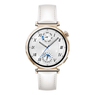 Часы HUAWEI Watch GT 5 Gold, 41 мм, цвет корпуса золотистый, цвет ремешка белый Часы HUAWEI Watch GT 5 Gold, 41 мм, цвет корпуса золотистый, цвет ремешка белый