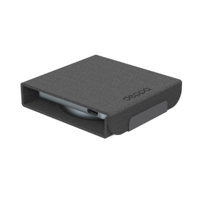 Беспроводная зарядная станция Deppa 2в1 Crystal MagSafe Fold Travel QI складная (23154) Black, чёрный