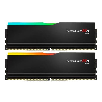 Оперативная память G.SKILL Ripjaws M5 RGB (F5 6000J3238F16GX2 RM5RK) DDR5 32GB 6000MHz CL32 UDIMM 2x16GB RGB Black
