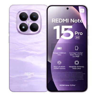 Xiaomi Redmi Note 15 Pro 5G 12/256Gb Mist Purple, фиолетовый