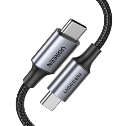 Кабель с магнитным основанием UGREEN L520 Type-C - Type-C 1м (55517) Серый