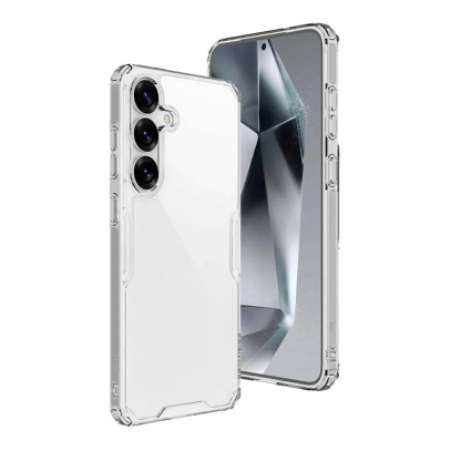 Чехол для Samsung Galaxy S25 с защитой камер, Прозрачный