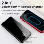 Внешний аккумулятор с функцией беспроводной зарядки Baseus 8000mAh 5W (PPALL-EX01) Черный Внешний аккумулятор с функцией беспроводной зарядки Baseus 8000mAh 5W (PPALL-EX01) Черный