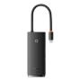 Хаб Baseus Lite Series 5-Port Type-C HUB Docking Station (Type-C to HDMI+USB3.0*3+PD) BS-OH018 (WKQX040001) Черный Хаб Baseus Lite Series 5-Port Type-C HUB Docking Station (Type-C to HDMI+USB3.0*3+PD) BS-OH018 (WKQX040001) Черный