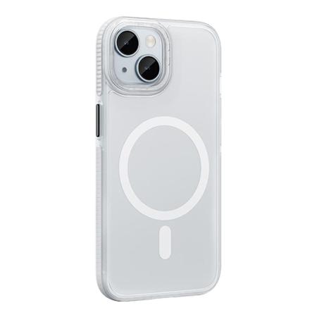 Чехол hoco. DROP PROOF Magnetic Smartphone Case для Apple iPhone 15 Прозрачный белый Чехол hoco. DROP PROOF Magnetic Smartphone Case для Apple iPhone 15 Прозрачный белый