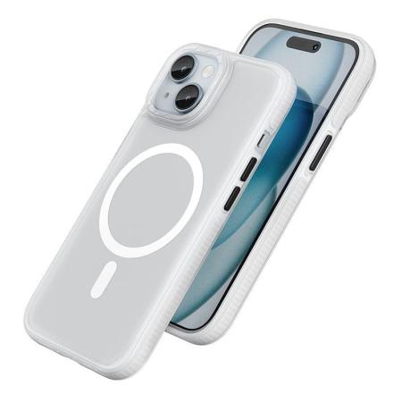 Чехол hoco. DROP PROOF Magnetic Smartphone Case для Apple iPhone 15 Plus Прозрачный белый Чехол hoco. DROP PROOF Magnetic Smartphone Case для Apple iPhone 15 Plus Прозрачный белый