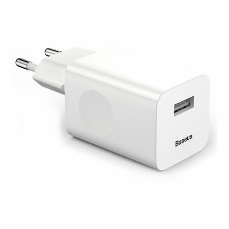 Сетевое зарядное устройство быстрое Baseus QC 3.0 24 Вт (CCALL-BX02) Белый Сетевое зарядное устройство быстрое Baseus QC 3.0 24 Вт (CCALL-BX02) Белый