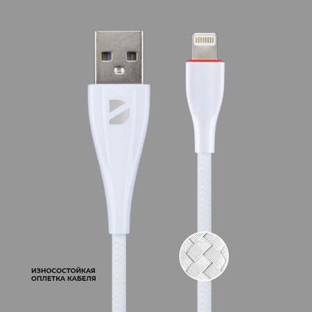 Дата-кабель Deppa Ceramic USB-C - Lightning, 1 м (72399) Белый Дата-кабель Deppa Ceramic USB-C - Lightning, 1 м (72399) Белый