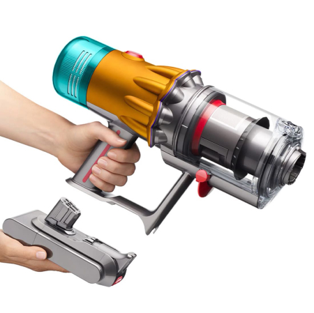 Пылесос Dyson V12S Detect Slim Submarine Yellow/Nickel, серебристый Пылесос Dyson V12S Detect Slim Submarine Yellow/Nickel, серебристый