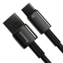 Кабель Baseus Tungsten Gold Fast Charging Data USB - Type-C, 100W, 1 м (CAWJ000001) Черный Кабель Baseus Tungsten Gold Fast Charging Data USB - Type-C, 100W, 1 м (CAWJ000001) Черный