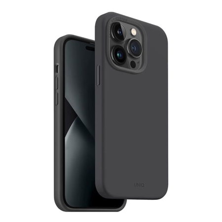 Чехол для iPhone 14 Pro Max с Magsafe UNIQ Lino Hue (IP6.7PM(2022)-LINOHMGRY) Серый Чехол для iPhone 14 Pro Max с Magsafe UNIQ Lino Hue (IP6.7PM(2022)-LINOHMGRY) Серый