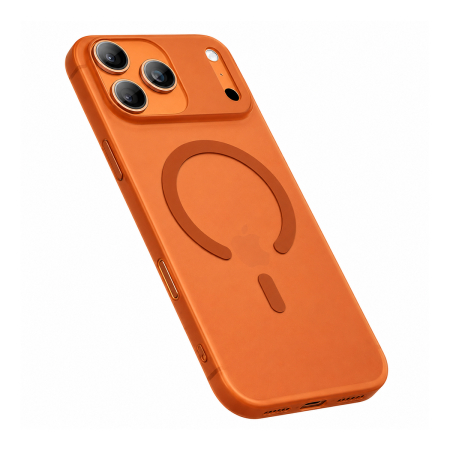 Чехол для iPhone 17 Pro с MagSafe Gurdini Slim Series Orange, оранжевый
