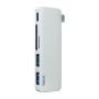 Переходник WiWU для MacBook Type-C Hub 5в1 (C1) Space Grey, серый космос Переходник WiWU для MacBook Type-C Hub 5в1 (C1) Space Grey, серый космос