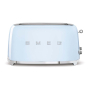 Тостер на 4 ломтика SMEG 50s style (TSF02PBEU) Пастельный голубой Тостер на 4 ломтика SMEG 50s style (TSF02PBEU) Пастельный голубой