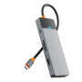 Хаб WiWU Linker Series Hub 9в1 (USB-C to USB3.0*2+USB2.0*1+SD/TF+PD+USB-C(3.0)+HDMI+VGA) (A921HV) Серый Хаб WiWU Linker Series Hub 9в1 (USB-C to USB3.0*2+USB2.0*1+SD/TF+PD+USB-C(3.0)+HDMI+VGA) (A921HV) Серый
