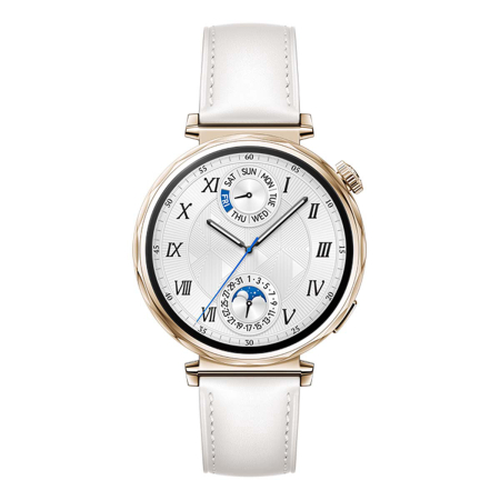 Часы HUAWEI Watch GT 5 Gold, 41 мм, цвет корпуса золотистый, цвет ремешка белый