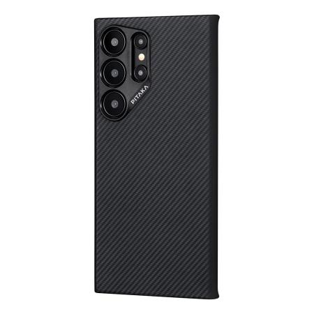 Чехол для Samsung Galaxy S24 Ultra Pitaka MagEZ 4 Case кевлар (KS2401U) Черный Чехол для Samsung Galaxy S24 Ultra Pitaka MagEZ 4 Case кевлар (KS2401U) Черный