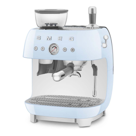 Кофемашина эспрессо со встроенной кофемолкой SMEG 50s style (EGF03PBEU) Пастельный голубой Кофемашина эспрессо со встроенной кофемолкой SMEG 50s style (EGF03PBEU) Пастельный голубой