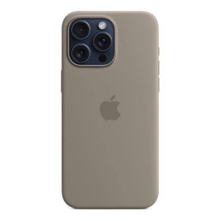 Чехол Silicone Case для Apple iPhone 15 Pro Max с MagSafe (original) Clay, серый Чехол Silicone Case для Apple iPhone 15 Pro Max с MagSafe (original) Clay, серый