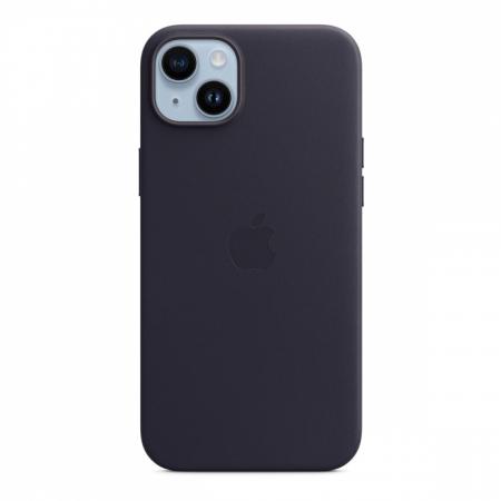 Чехол Leather Case MagSafe для Apple iPhone 14 Plus «Ink» Синий Чехол Leather Case MagSafe для Apple iPhone 14 Plus «Ink» Синий