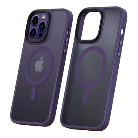 Чехол DFANS Design be different с Magsafe для Apple iPhone 14 Фиолетовый Чехол DFANS Design be different с Magsafe для Apple iPhone 14 Фиолетовый