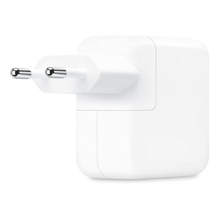 Сетевое зарядное устройство Dual USB-C Port Power Adapter 35 Вт (A2676) Белый Сетевое зарядное устройство Dual USB-C Port Power Adapter 35 Вт (A2676) Белый
