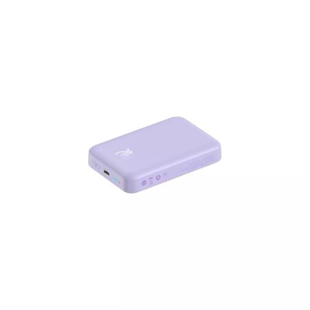 Внешний аккумулятор Baseus Magnetic Wireless Charging Power Bank 10000mAh 20W с поддержкой беспроводной зарядки (PPCXM10) Фиолетовый Внешний аккумулятор Baseus Magnetic Wireless Charging Power Bank 10000mAh 20W с поддержкой беспроводной зарядки (PPCXM10) Фиолетовый