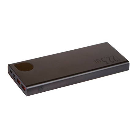 Внешний аккумулятор Baseus Adaman Metal Digital Display Quick Charge 10000mAh, 22,5 Вт Черный Внешний аккумулятор Baseus Adaman Metal Digital Display Quick Charge 10000mAh, 22,5 Вт Черный
