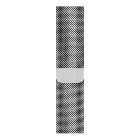 Ремешок для Apple Watch 38/40/42 mm Gurdini Milanese Loop Silver, серебристый