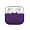 Силиконовый чехол с ремешком для AirPods Pro 2 Dark Purple, темно-фиолетовый