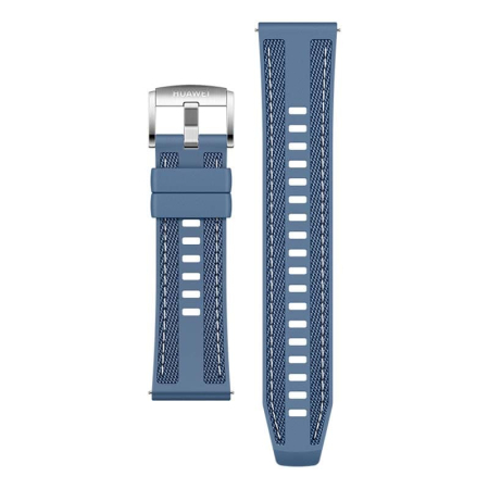 Часы HUAWEI Watch GT 5 Silver, 46 мм, цвет корпуса серебряный, цвет ремешка синий Часы HUAWEI Watch GT 5 Silver, 46 мм, цвет корпуса серебряный, цвет ремешка синий