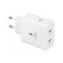 Зарядное устройство Samsung Duo 50 Вт 2 USB Type‑C (EP‑T5020NWEGEU) Белый