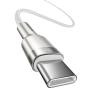Кабель Baseus Cafule Series Metal Data Cable Type-C - Type-C, 100W, 1 м (CATJK-C02) Белый Кабель Baseus Cafule Series Metal Data Cable Type-C - Type-C, 100W, 1 м (CATJK-C02) Белый