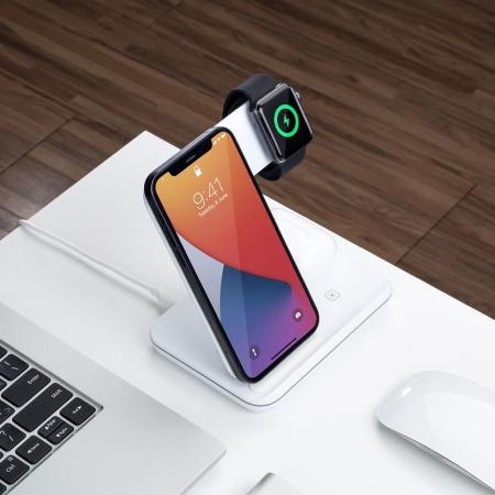 Зарядная станция Deppa 3в1 Charging Stand Neo 20W (24017) White, белый Зарядная станция Deppa 3в1 Charging Stand Neo 20W (24017) White, белый