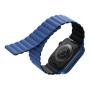 Силиконовый ремень UNIQ для Apple Watch 41/40/38 мм Revix reversible Magnetic (41MM-REVBLUBLK) Синий/Черный Силиконовый ремень UNIQ для Apple Watch 41/40/38 мм Revix reversible Magnetic (41MM-REVBLUBLK) Синий/Черный
