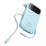 Портативный аккумулятор Baseus QPow2 10000mAh 22,5W, с кабелем Lightning-Type-C (PPQD3-10) Galaxy Blue, голубой Портативный аккумулятор Baseus QPow2 10000mAh 22,5W, с кабелем Lightning-Type-C (PPQD3-10) Galaxy Blue, голубой