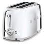 Тостер на 4 ломтика SMEG 50s style (TSF02SSEU) Хром Тостер на 4 ломтика SMEG 50s style (TSF02SSEU) Хром