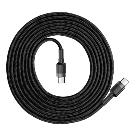 Кабель Baseus Cafule Type-C PD2.0 60W flash charging data line 20V, 3A, 2 м (CATKLF-HG1) Gray/Black Кабель Baseus Cafule Type-C PD2.0 60W flash charging data line 20V, 3A, 2 м (CATKLF-HG1) Gray/Black