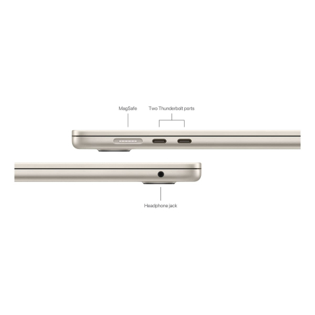 Apple MacBook Air 15" (M3, 8C CPU, 10C GPU, 2024) 24/512Gb SSD (MC9K4) Starlight, «сияющая звезда» Apple MacBook Air 15" (M3, 8C CPU, 10C GPU, 2024) 24/512Gb SSD (MC9K4) Starlight, «сияющая звезда»