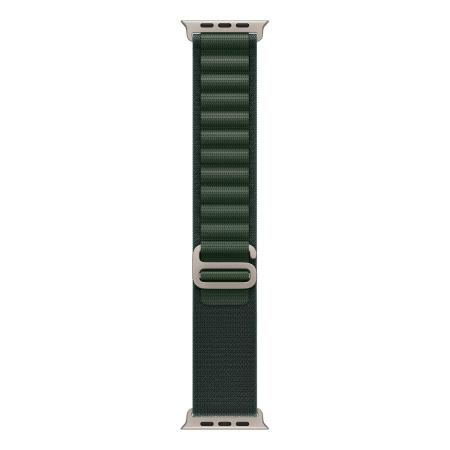 Apple Watch Ultra 2 (2024), 49 мм корпус из титана цвета «Natural», ремешок Alpine Loop размера L цвета «Dark Green» Apple Watch Ultra 2 (2024), 49 мм корпус из титана цвета «Natural», ремешок Alpine Loop размера L цвета «Dark Green»