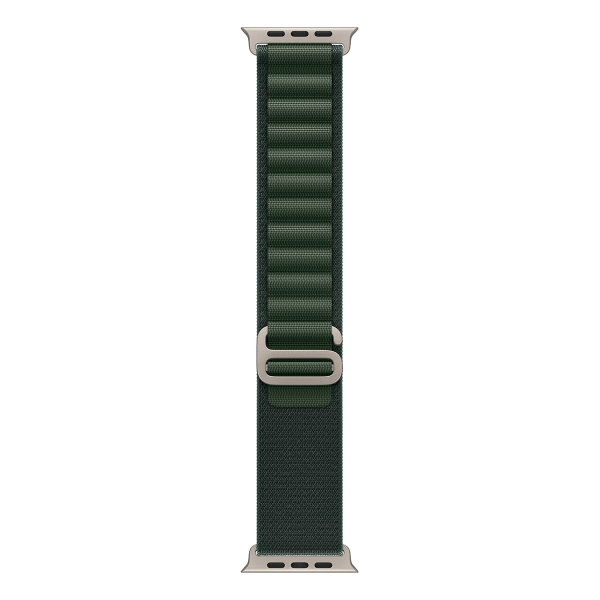 Apple Watch Ultra 2 (2024), 49 мм корпус из титана цвета «Natural», ремешок Alpine Loop размера L цвета «Dark Green» Apple Watch Ultra 2 (2024), 49 мм корпус из титана цвета «Natural», ремешок Alpine Loop размера L цвета «Dark Green»