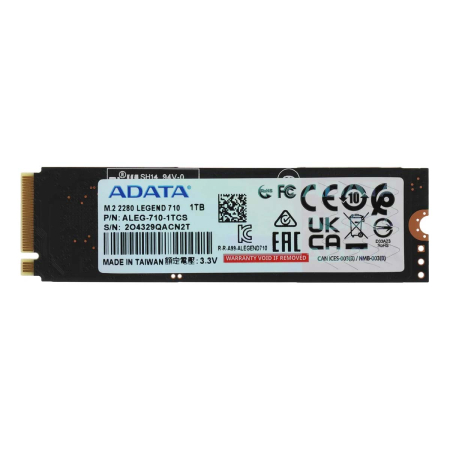 SSD накопитель A-Data Legend 710 M.2 2280 1TB (ALEG-710-1TCS)