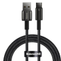 Кабель Baseus Tungsten Gold Fast Charging Data USB - Type-C, 100W, 1 м (CAWJ000001) Черный Кабель Baseus Tungsten Gold Fast Charging Data USB - Type-C, 100W, 1 м (CAWJ000001) Черный
