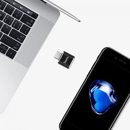 Адаптер hoco. USB - Type-C Converter (UA5) Черный Адаптер hoco. USB - Type-C Converter (UA5) Черный