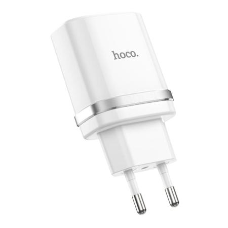 Сетевое зарядное устройство hoco. Smart QC3.0 Charger USB 18 Вт (C12Q) Белый Сетевое зарядное устройство hoco. Smart QC3.0 Charger USB 18 Вт (C12Q) Белый