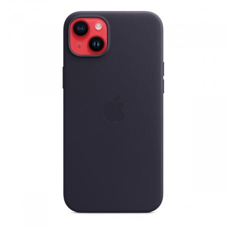 Чехол Leather Case MagSafe для Apple iPhone 14 Plus «Ink» Синий Чехол Leather Case MagSafe для Apple iPhone 14 Plus «Ink» Синий