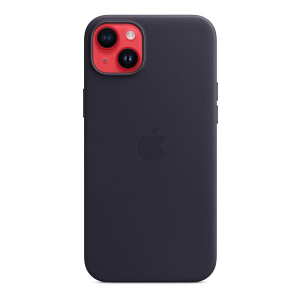Чехол для Apple iPhone 14 Plus с MagSafe Leather Case «Ink» Синий